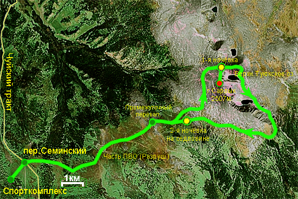 Карта алтая семинского перевала